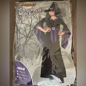 Like new! Charmed Witch Kids Costume - Black and Purple